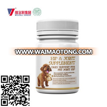 Natural Pet hip joint daily tablet Glucosamine hydrochloride , Chondroitin sulfate , Methylsulfonyl methane